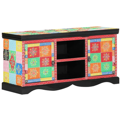 TV Cabinet Multicolour 100 x 35 x 50 cm Solid Mango Wood