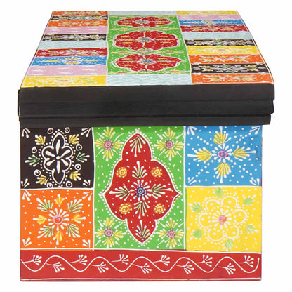 TV Cabinet Multicolour 100 x 30 x 24 cm Solid Mango wood