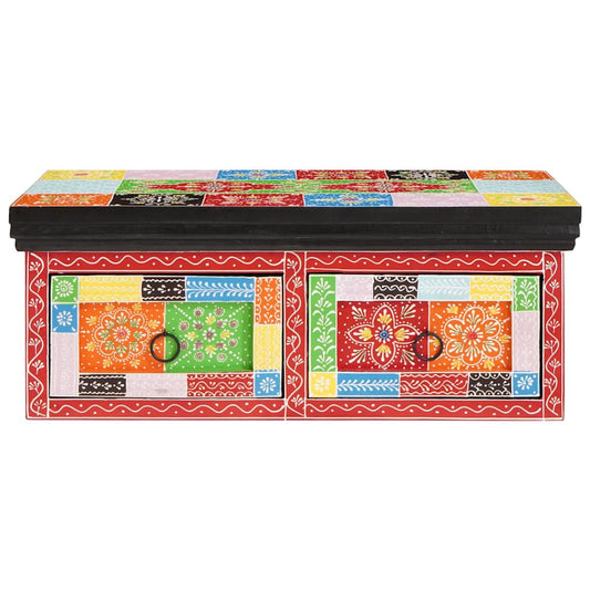 TV Cabinet Multicolour 60 x 30 x 24 cm Solid Mango wood