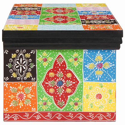 TV Cabinet Multicolour 60 x 30 x 24 cm Solid Mango wood