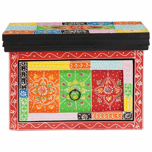 Bedside Cabinet with Drawer Multicolour 40 x 30 x 28 cm