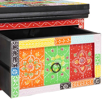 Bedside Cabinet with Drawer 2 pcs Multicolour 40 x 30 x 28 cm