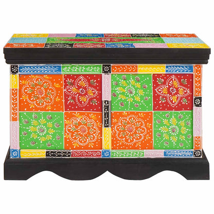 Storage Box Multicolour 60 x 40 x 40 cm Solid Mango wood