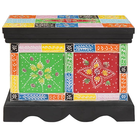 Storage Box Multicolour 40 x 30 x 30 cm Solid Mango wood