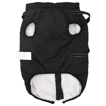 Dog Coat with Harness Waterproof Reflective Black 5XL