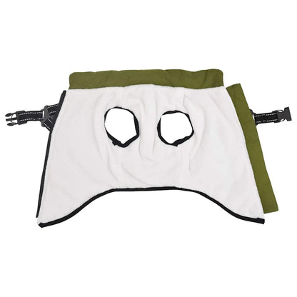 Dog Coat with Harness Waterproof Reflective Army Green XL