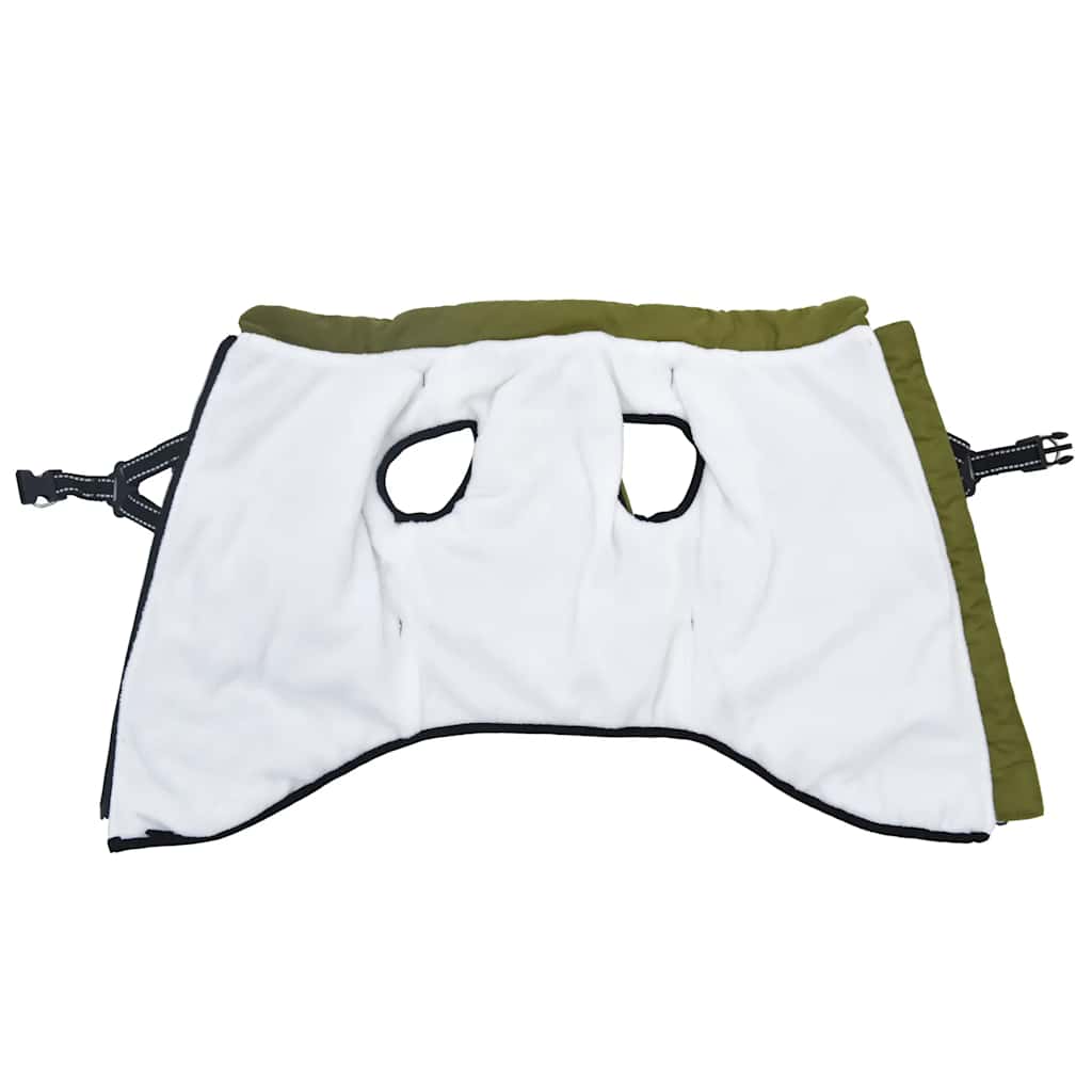 Dog Coat with Harness Waterproof Reflective Army Green 3XL