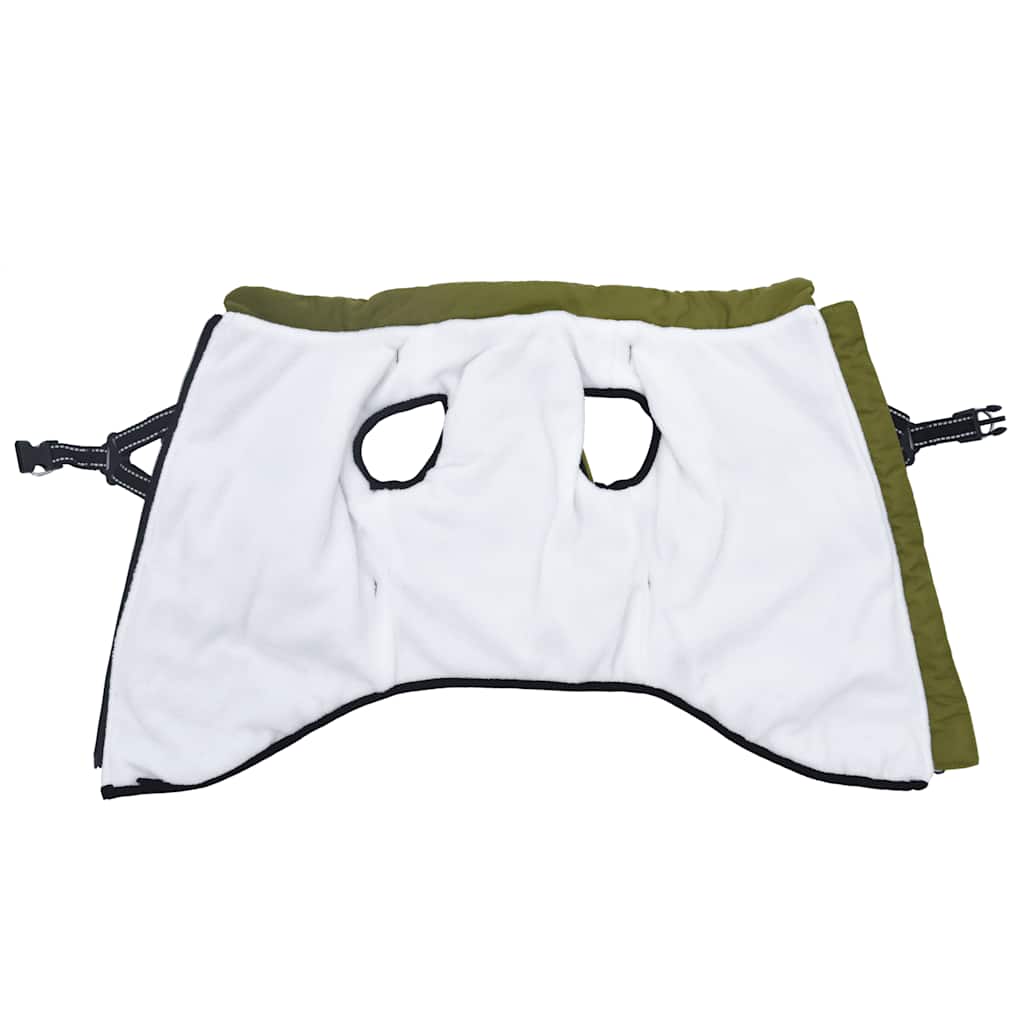 Dog Coat with Harness Waterproof Reflective Army Green 5XL