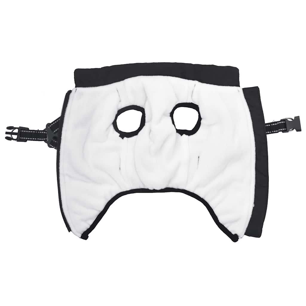 Dog Coat with Harness Waterproof Reflective Black L