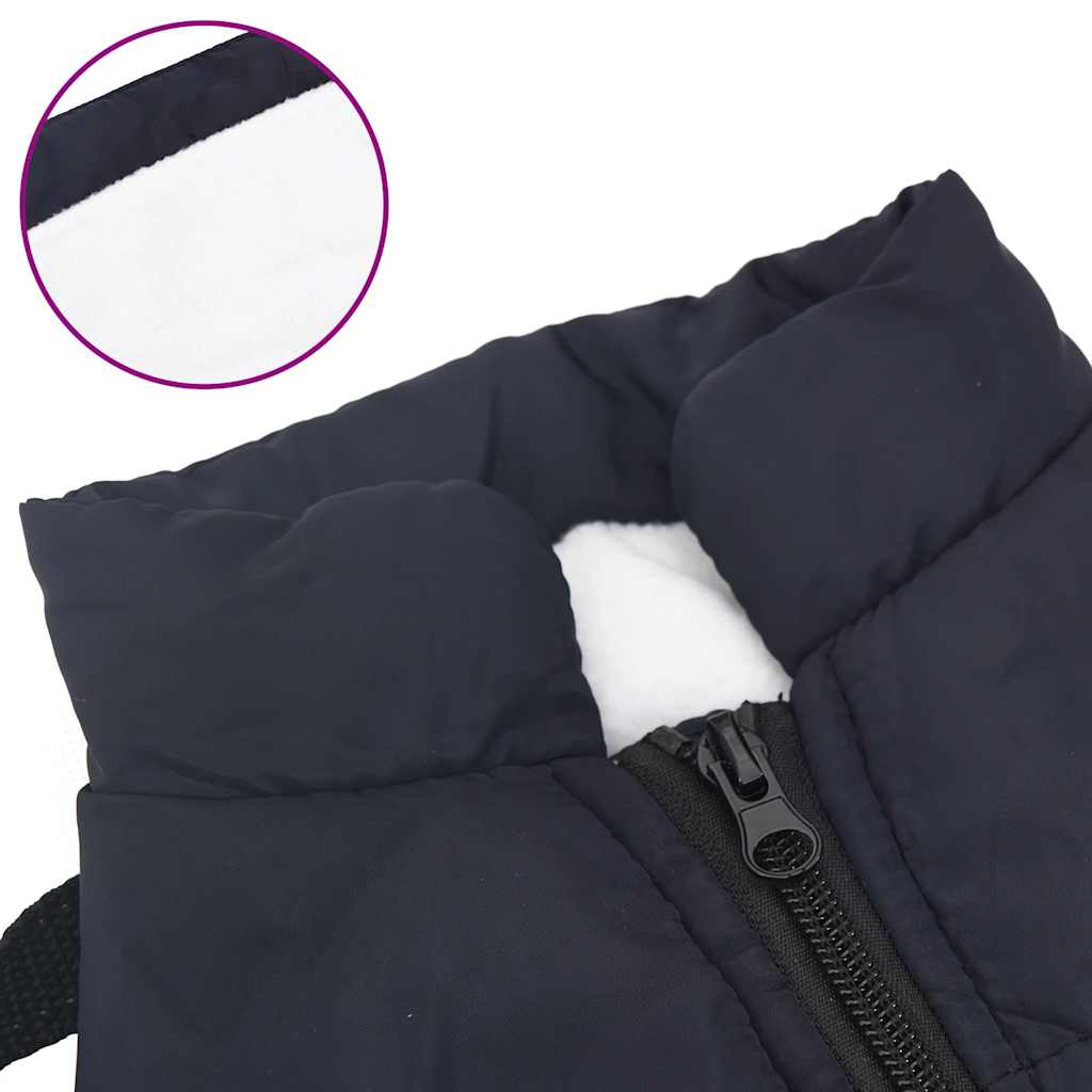 Dog Coat with Harness Waterproof Reflective Navy Blue XL