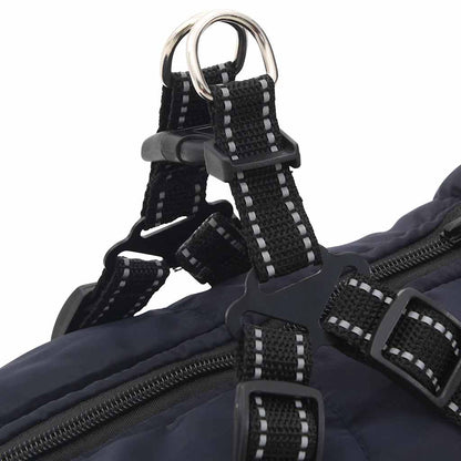Dog Coat with Harness Waterproof Reflective Navy Blue 5XL