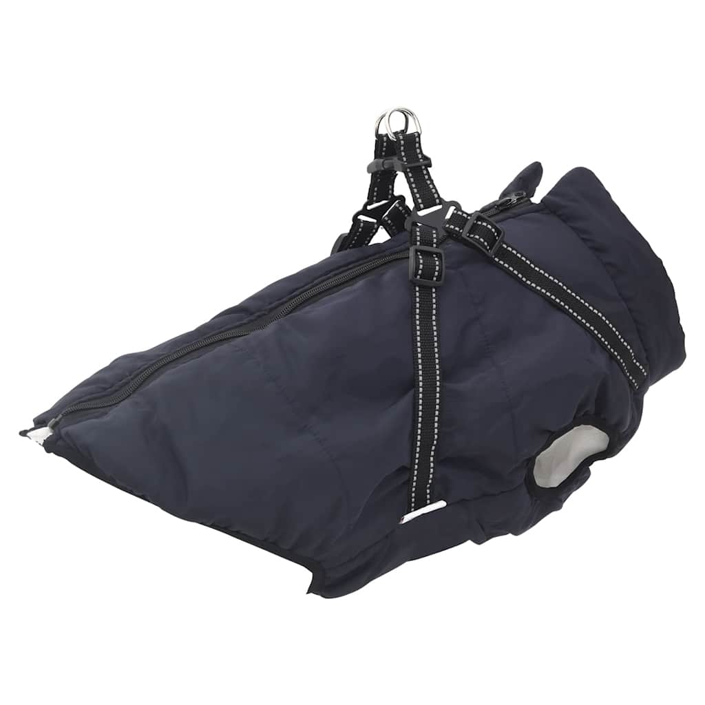 Dog Coat with Harness Waterproof Reflective Navy Blue 6XL