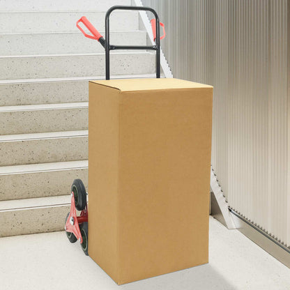 Hand Trolley Black and Red 64.5 x 49.5 x 114 cm Steel