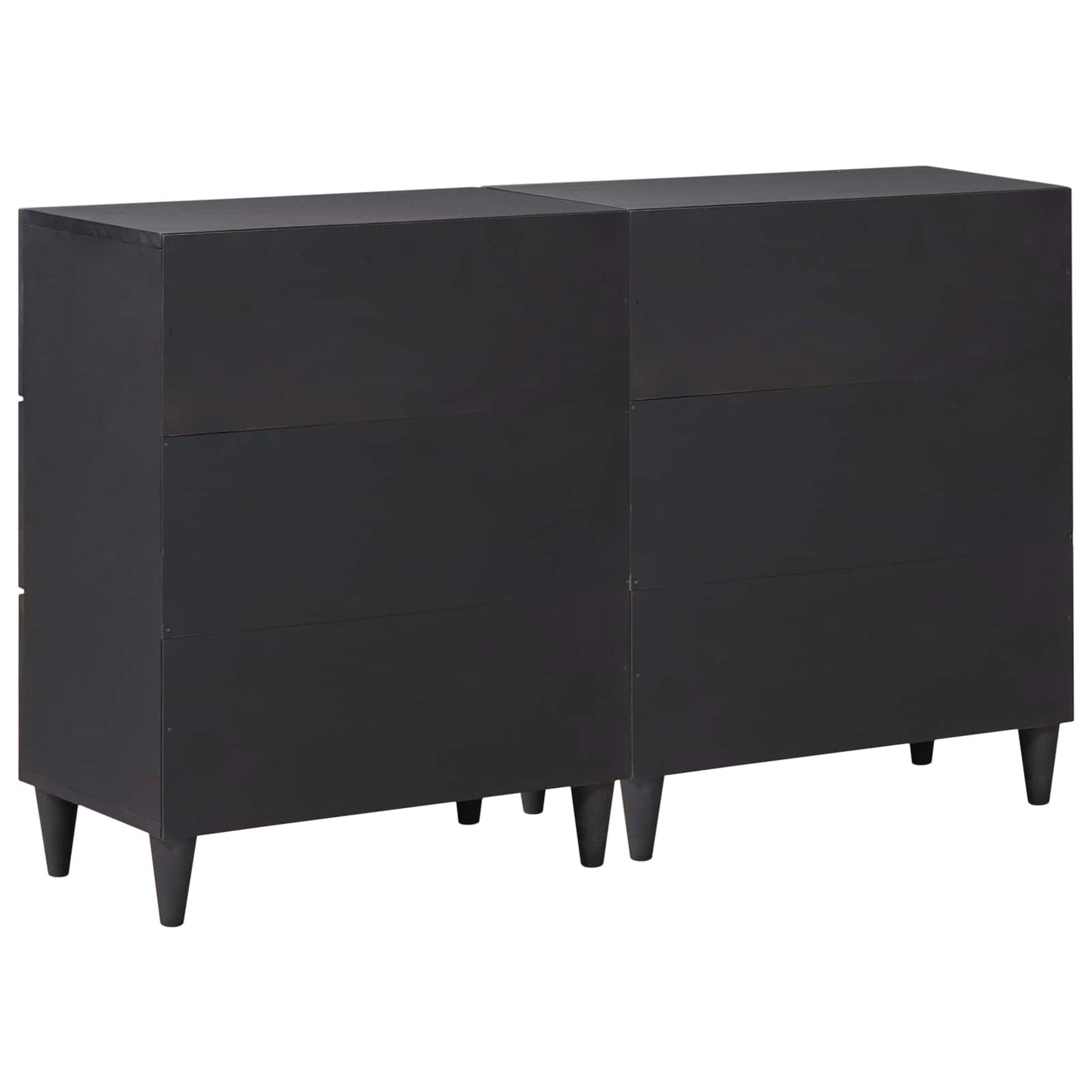 Storage Cabinets 2 pcs 120 x 33 x 75 cm Solid Mango Wood