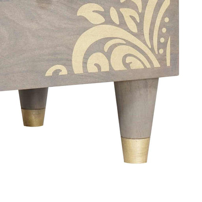 Sideboard 2 pcs 60 x 33 x 75 cm Solid Mango Wood Grey