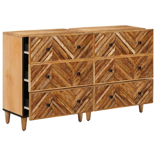 Storage Cabinets 2 pcs 60 x 33.5 x 75 cm Solid Mango Wood Brown