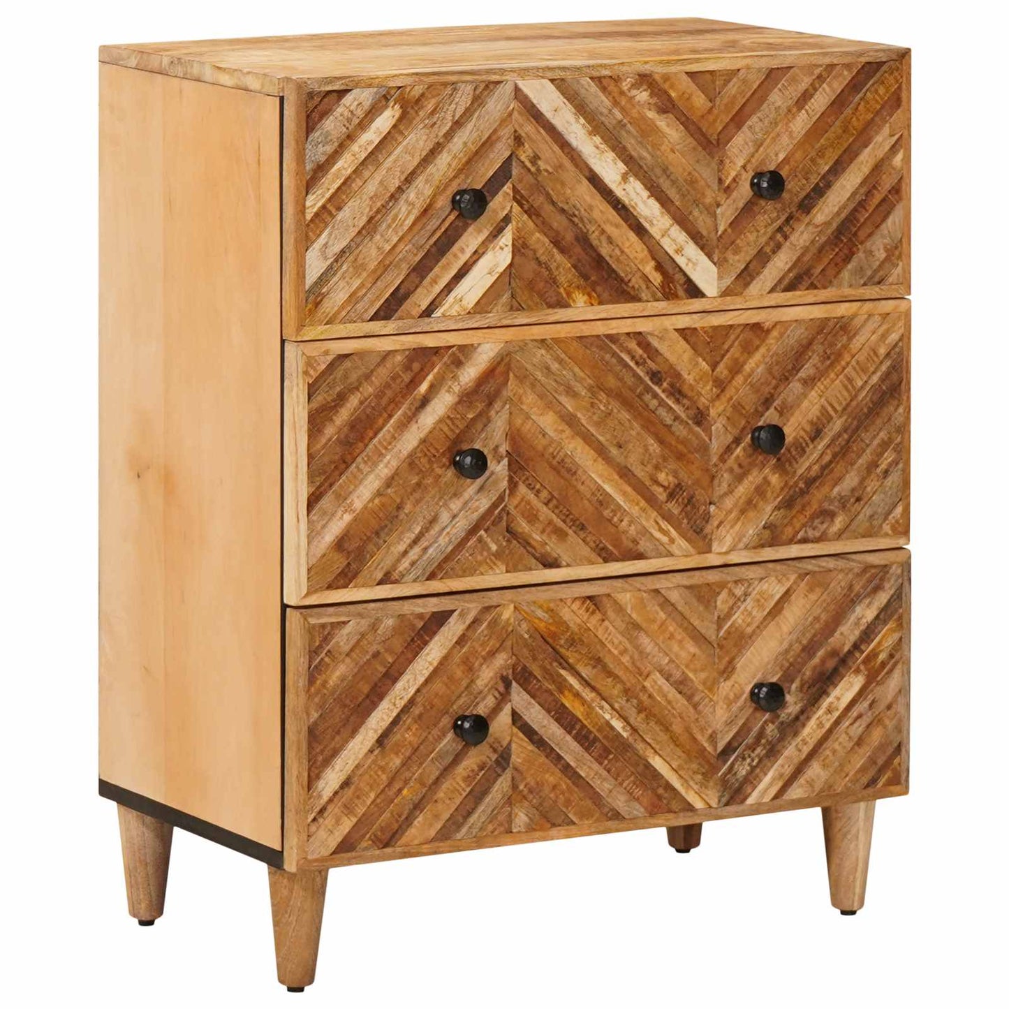 Storage Cabinets 2 pcs Brown 60 x 33.5 x 75 cm Solid Mango Wood