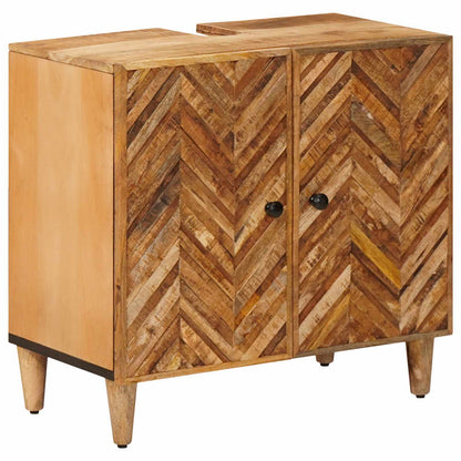 Bathroom Cabinet Set with Drawer 4 pcs Solid Mango Wood