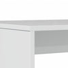 3 Piece Dining Table and Bench set High Gloss White Engineered Wood