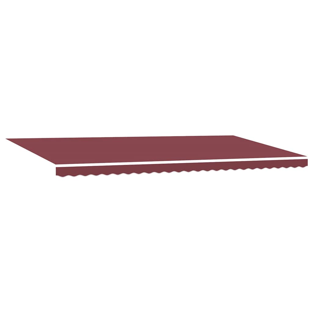 Manual Retractable Awning with LEDs Burgundy 600x300 cm