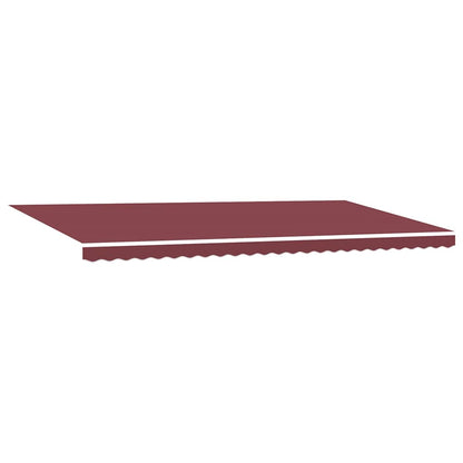 Manual Retractable Awning with LEDs Burgundy 600x300 cm