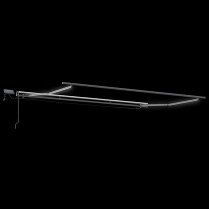 Manual Retractable Awning with LEDs Burgundy 600x300 cm