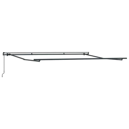 Manual Retractable Awning Anthracite and White 400x300 cm