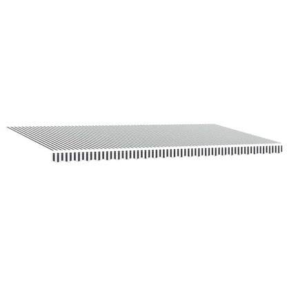 Manual Retractable Awning with LEDs Anthracite&White 600x300 cm