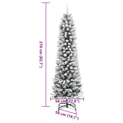 Christmas Tree | White and green | PVC, PE, steel | Slim