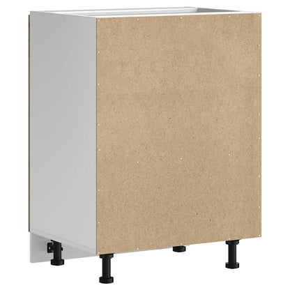 Sink Base Cabinet Kalmar Old Wood 60x46x81.5 cm Engineered Wood