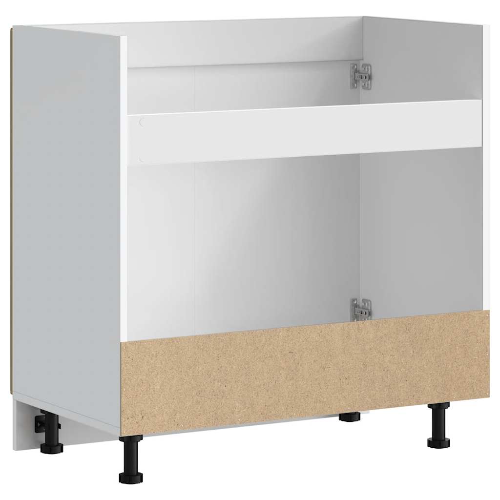 Sink Base Cabinet Kalmar Sonoma Oak 80x46x81.5 cm Engineered Wood