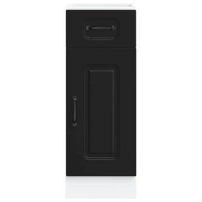 Kitchen Base Cabinet Kalmar Black Engineered Wood