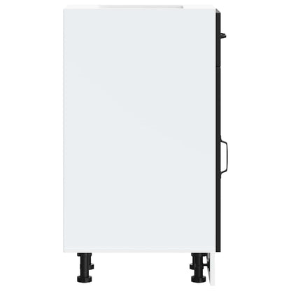 Kitchen Base Cabinet Kalmar Black Engineered Wood