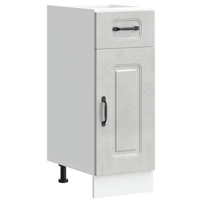 Kitchen Base Cabinet Kalmar Concrete Grey Engineered Wood