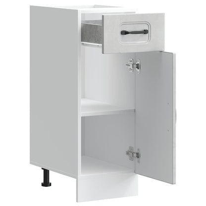 Kitchen Base Cabinet Kalmar Concrete Grey Engineered Wood