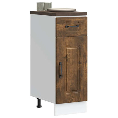 Kitchen Base Cabinet Kalmar Smoked Oak Engineered Wood