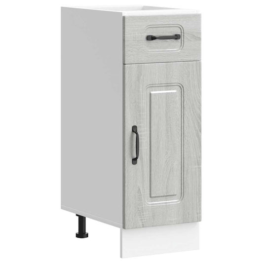 Kitchen Base Cabinet Kalmar Grey Sonoma Engineered Wood