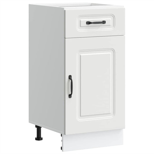 Kitchen Base Cabinet Kalmar White Engineered Wood