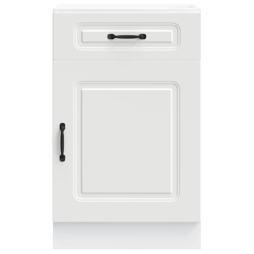 Kitchen Base Cabinet Kalmar White Engineered Wood