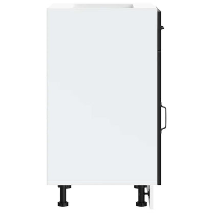 Kitchen Base Cabinet Kalmar Black Engineered Wood