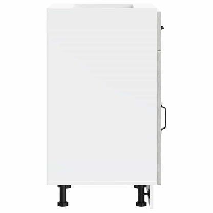 Kitchen Base Cabinet Kalmar Grey Sonoma Engineered Wood