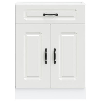 Kitchen Base Cabinet Kalmar White Engineered Wood