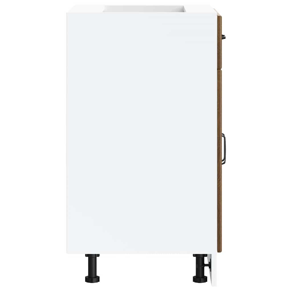 Kitchen Base Cabinet Kalmar Brown Oak Engineered Wood