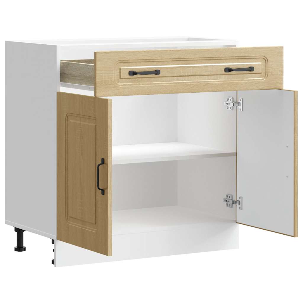 Kitchen Base Cabinet Kalmar Sonoma Oak Engineered Wood