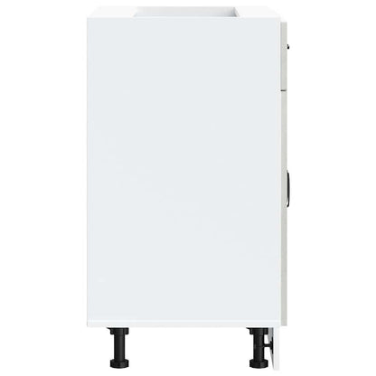 Kitchen Base Cabinet Kalmar Concrete Grey Engineered Wood