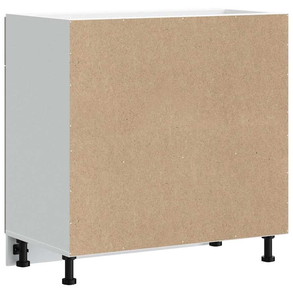 Kitchen Base Cabinet Kalmar Concrete Grey Engineered Wood