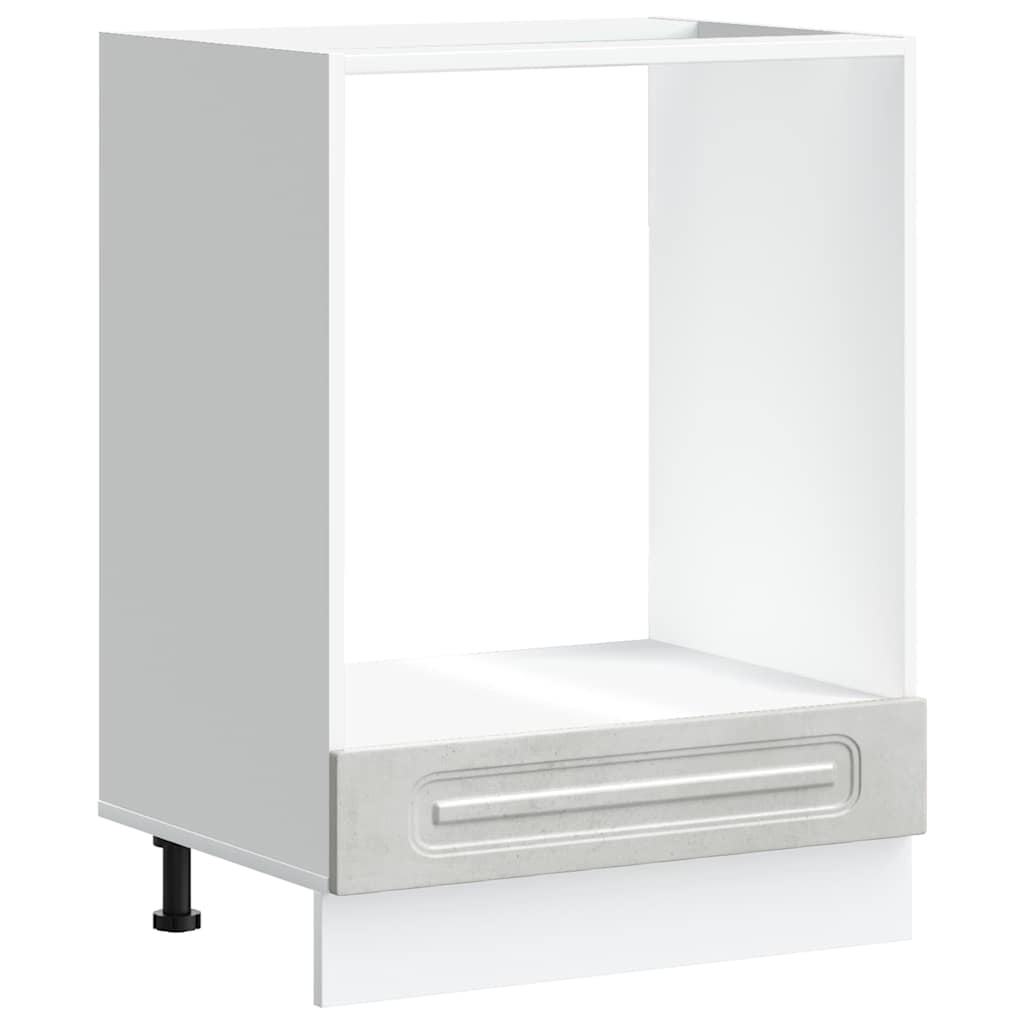 Oven Cabinet Kalmar Concrete Grey Engineered Wood
