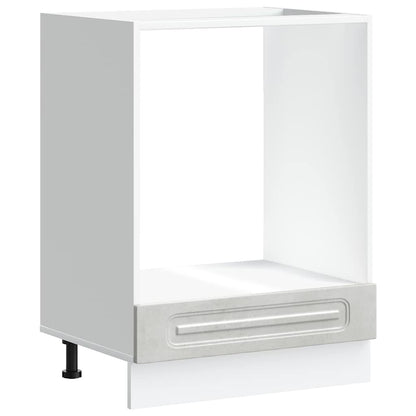 Oven Cabinet Kalmar Concrete Grey Engineered Wood
