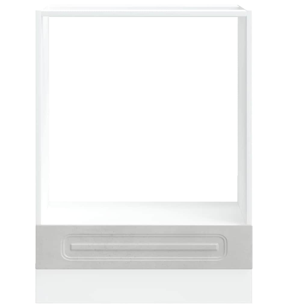 Oven Cabinet Kalmar Concrete Grey Engineered Wood