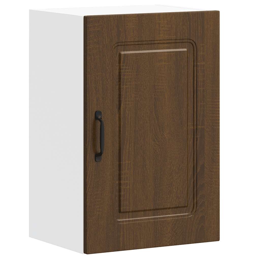 Kitchen Wall Cabinet Kalmar Brown Oak Engineered Wood